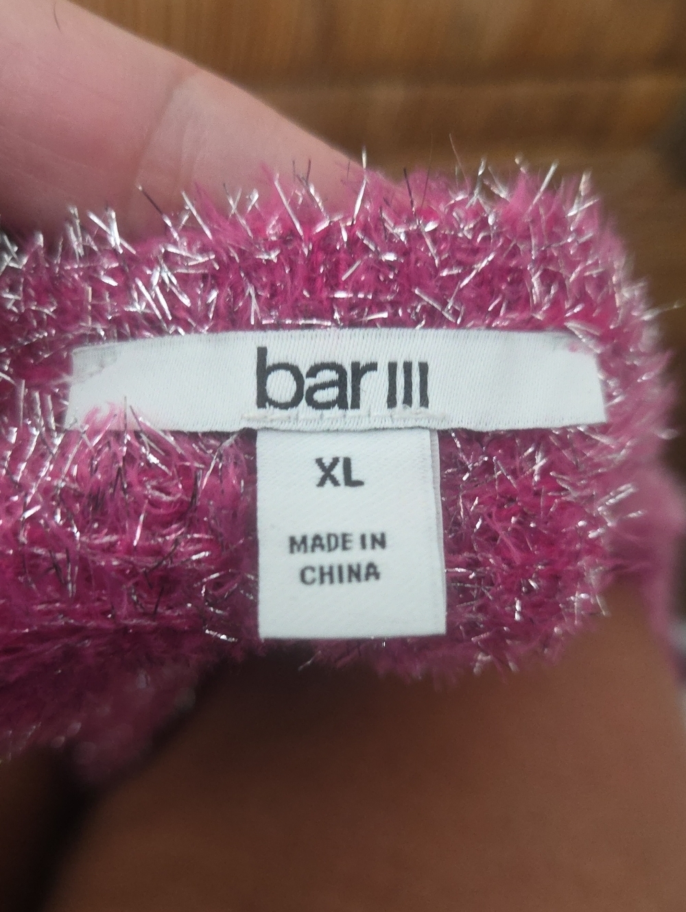 Bar III Sparkle Pink Metallic Knit Halter Top - Picture 6 of 8